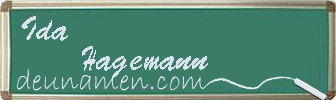 Ida Hagemann Visitenkarte